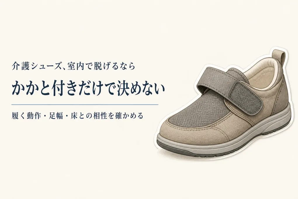 介護シューズの室内用はかかと付きが安心？かかとのないスリッパから替える選び方